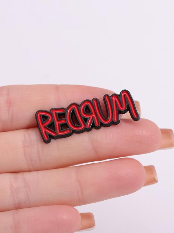 Letter Design Brooch, Fashionable Clothes Accessories for Men & Women for Party, Daily Clothing Decor, Trendy All-match & Exquisite Brooch for  Gift