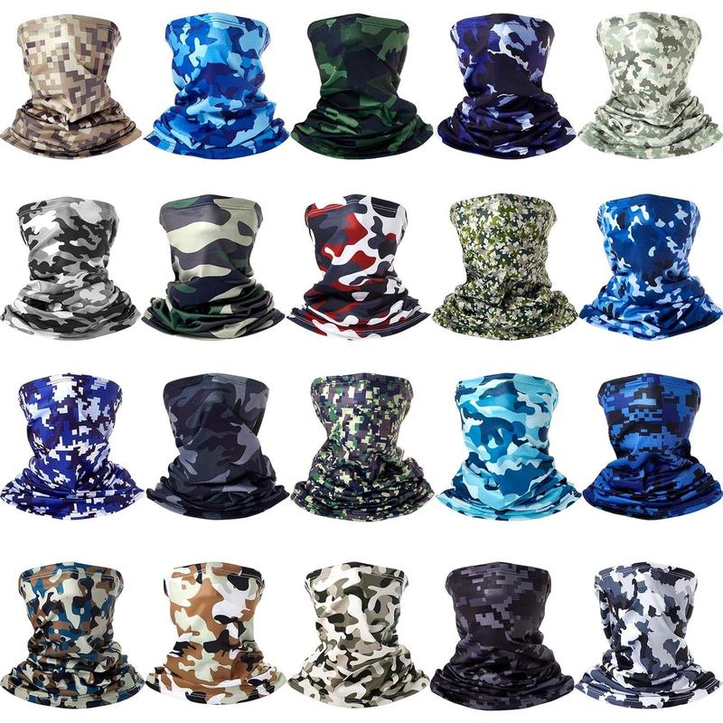 20 count Headwear Seamless Bandana  ,  Wrap  Bandana, Breathable  Cover Scarf Mask