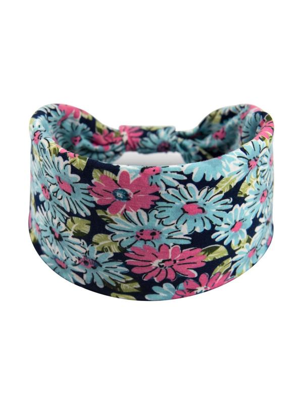 Women's Floral Print Sports Hair Band, Boho Fashion Breathable Elastic Hair Band, Sports Hair Band for Women & Girls, Hair Accessories for Gym Workout