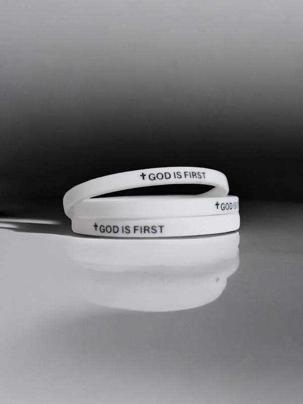 GOD IS FIRST BRACELET - Set of 2, Perfect for Religious Gifts yappy bracelet motivational wristband second bracelet christian bracelet protection bracelet