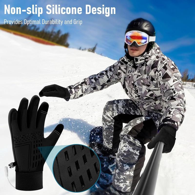 USB Heated Gloves, 1 Pair All-finger Hand Warmer, Double-sided Heating Hand Warmer, Winter Outdoor Skiing Gifts Biking Hiking, Christmas Gift