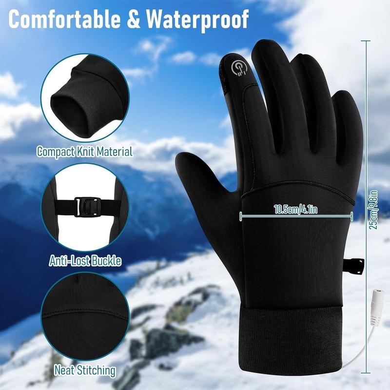 USB Heated Gloves, 1 Pair All-finger Hand Warmer, Double-sided Heating Hand Warmer, Winter Outdoor Skiing Gifts Biking Hiking, Christmas Gift