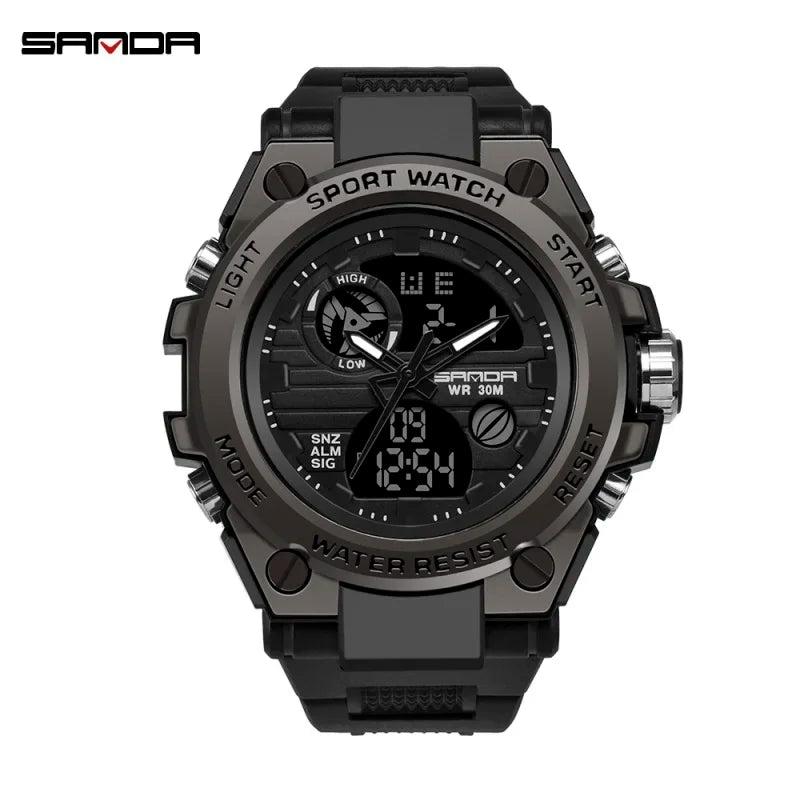 Men's Multi-Functional Military Style Digital Watch by SANDA: Waterproof and Fashionable for 2020