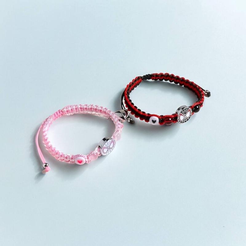 Friendship Couples Bracelets Set, Valentine's Day Birthday Jewelry Gifts for Bf and Gf Soulmate, Matching Spider Bracelet for Best Friend Bestie Daugter Sister Son