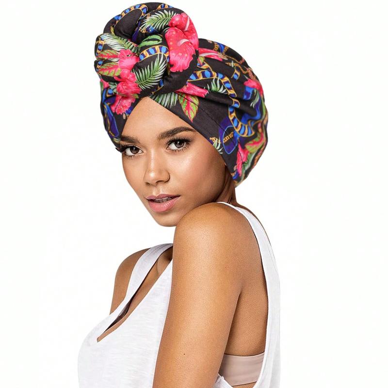 Elegant Women Turbans Solid Color Handmade Flower Knot African Fashion Chemotherapy Hat Leisure Comfortable Breathable High-End Daily Headscarf Hat