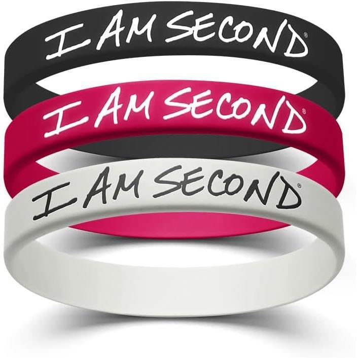 I Am Second 3-Pack Adult Multi-Color Wristband Bundle