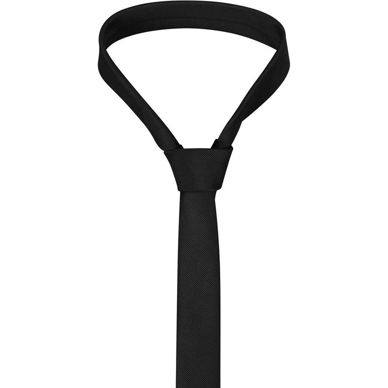 Men's Skinny Ties Solid Color Formal Neckties 1.58