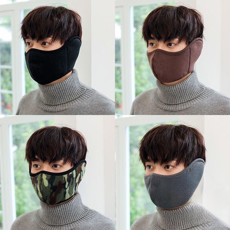 Women&Men Outdoor Thermal Mask Autumn and Winter Cycling Windproof and Cold Ear Protection 2-in-1 Breathable