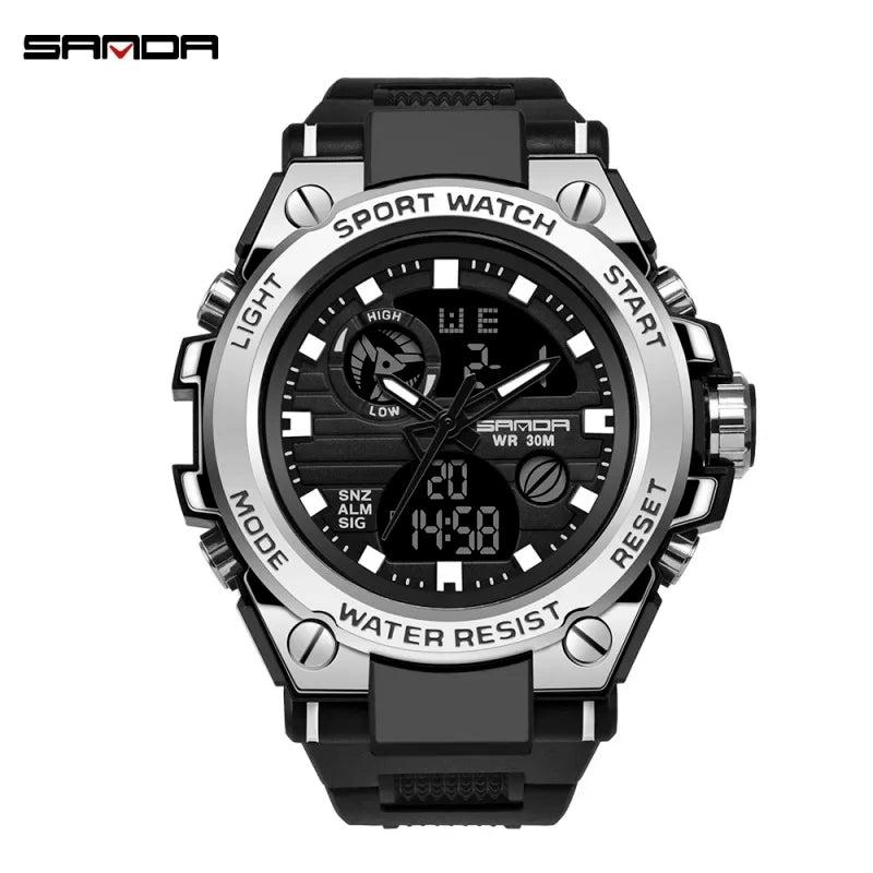 Men's Multi-Functional Military Style Digital Watch by SANDA: Waterproof and Fashionable for 2020