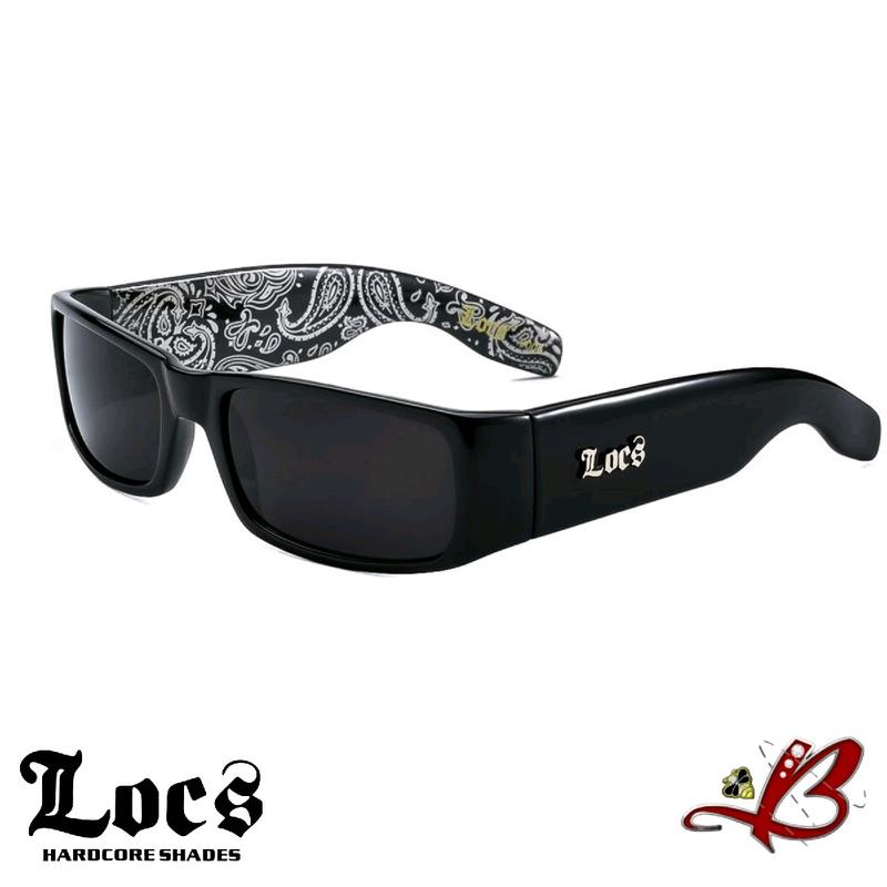 LOCS BANDANA Sunglasses | Classic Gangster Cholo Mad Dog OG Eyewear Shades