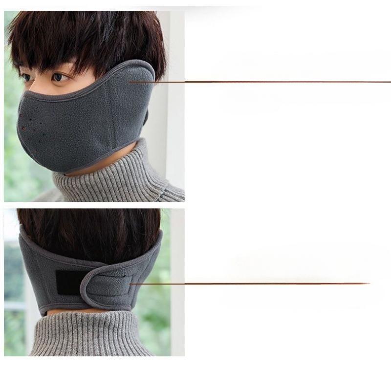 Women&Men Outdoor Thermal Mask Autumn and Winter Cycling Windproof and Cold Ear Protection 2-in-1 Breathable