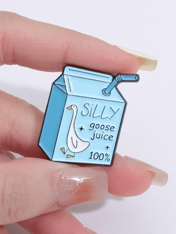 Cute Goose Design Brooch, Fashion Alloy Badge for Clothes Backpack Hat Decoration, Casual Jewelry for Party, Daily Clothing Decor