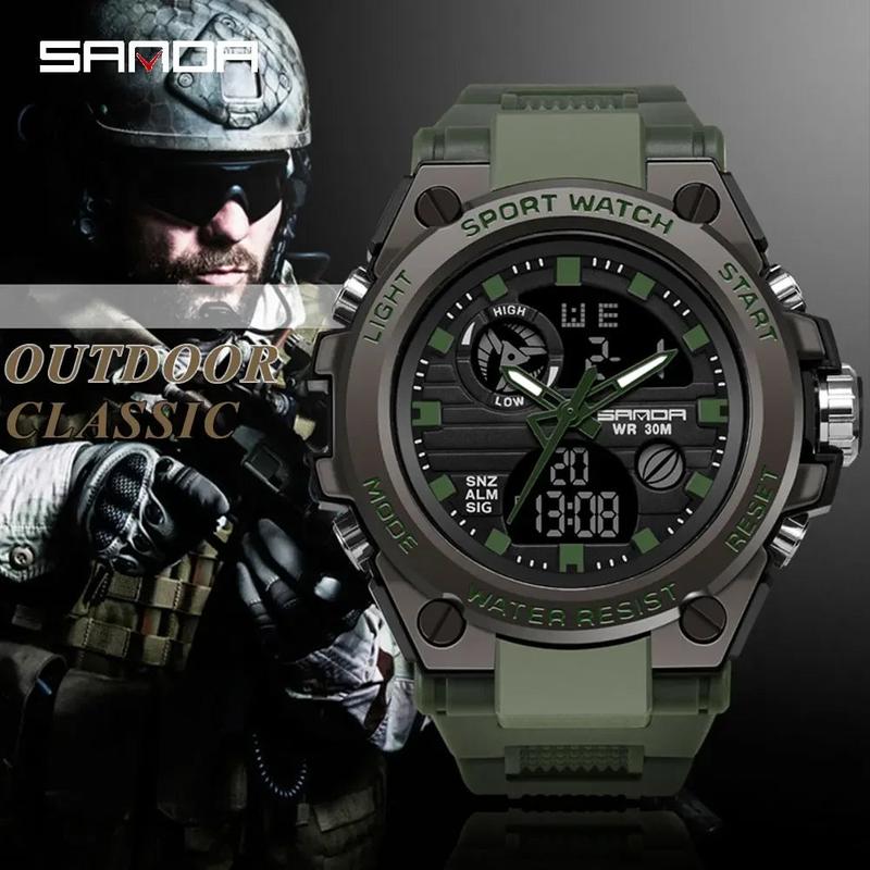 Men's Multi-Functional Military Style Digital Watch by SANDA: Waterproof and Fashionable for 2020