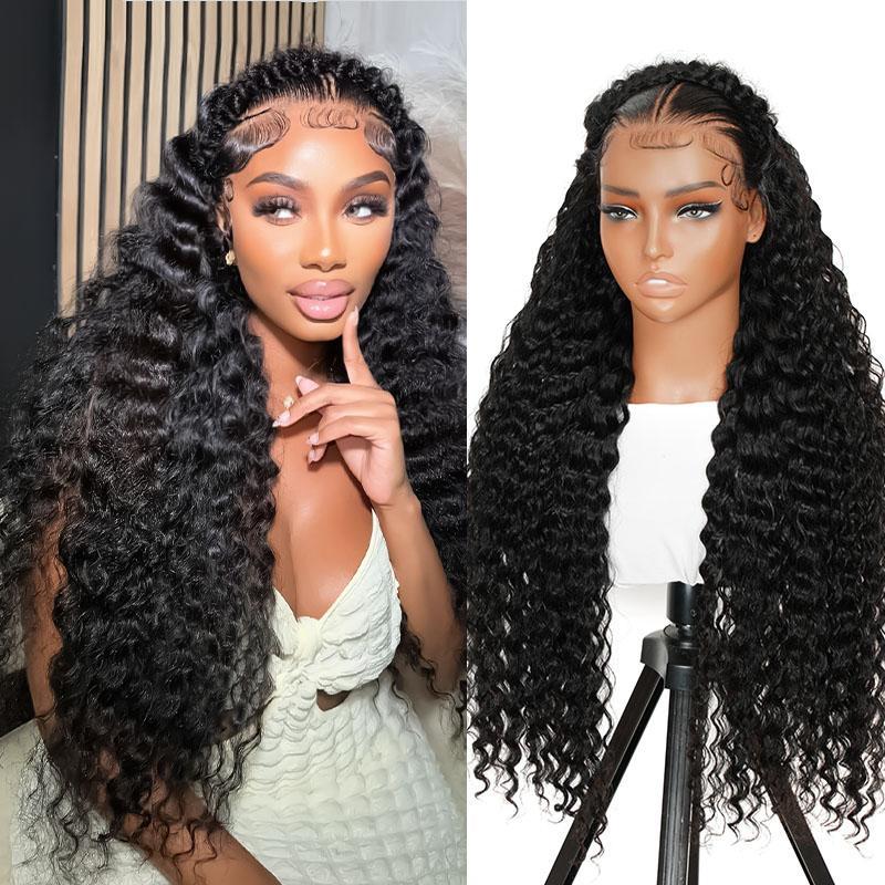 Alipearl Hair Dutch Pre Braided Deep Wave Stylist Wig Ready To Go Glueless 13x4 Lace Frontal Wig Pre Styled Pre Everything Wig