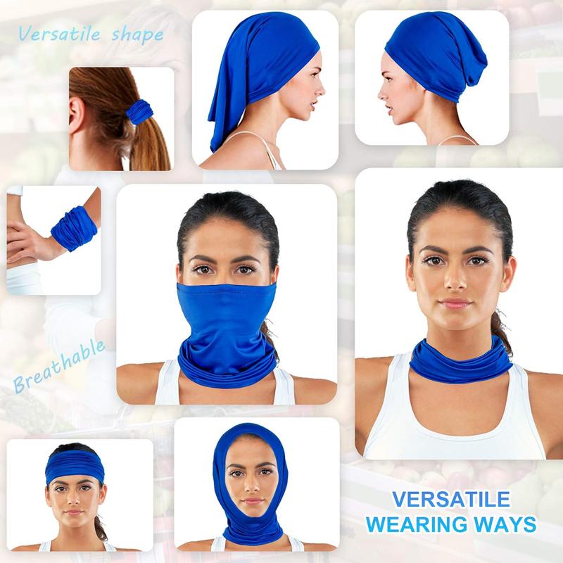 4 Pack Neck Gaiter Face Mask : Balaclava Mask & Bandana Headband for Men Women