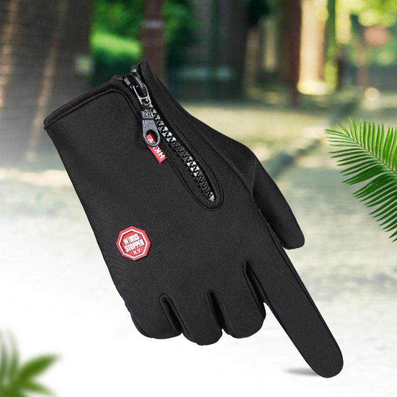 Winter Warm Touch Screen Gloves, 1 Pair Sports Gloves, Outdoor Cycling Gloves, Sports & Outdoor Accessories for Men & Women, Christmas Gift