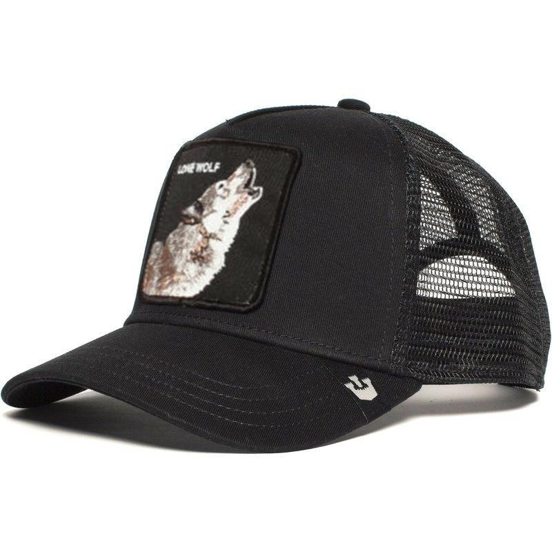 Lone wolf-summer mesh hat, anime baseball cap, bear, Tiger, freedom, Paner, truck driver hat, shark, dad, clean menu snapback