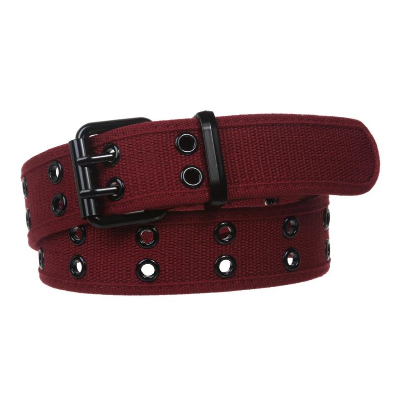 Big Tall Double Hole Grommets Canvas Web Belt Extra Large Plus Size