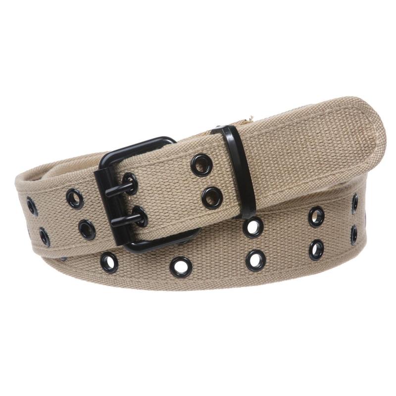 Big Tall Double Hole Grommets Canvas Web Belt Extra Large Plus Size