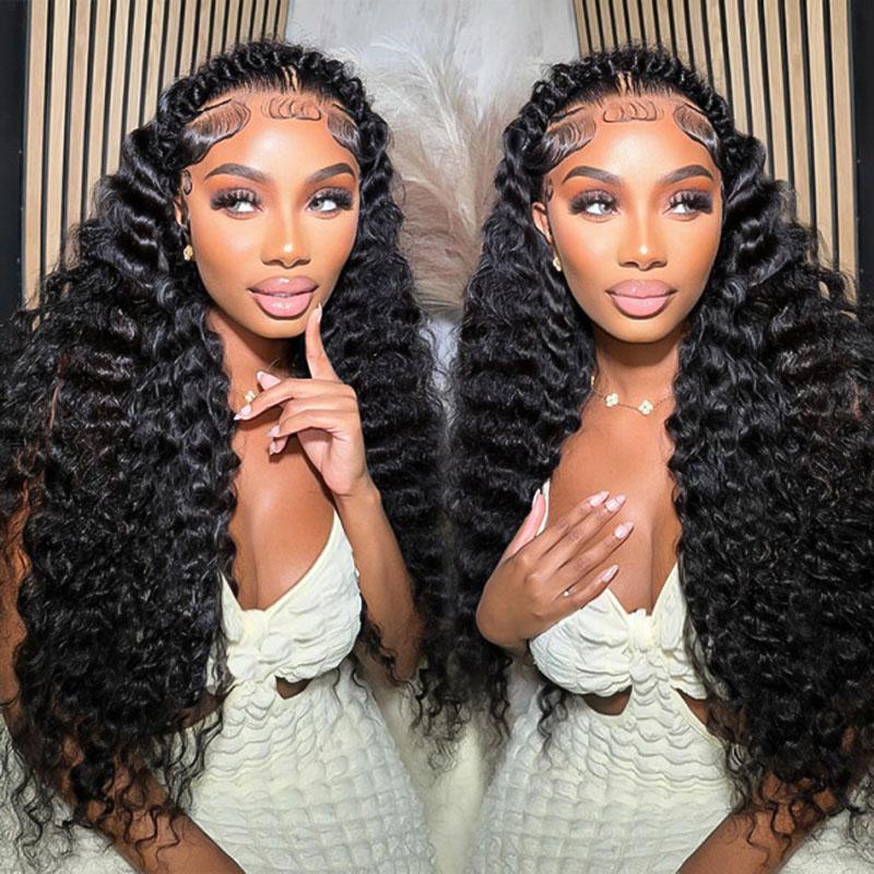 Alipearl Hair Dutch Pre Braided Deep Wave Stylist Wig Ready To Go Glueless 13x4 Lace Frontal Wig Pre Styled Pre Everything Wig