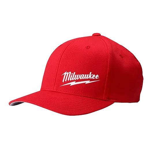 Milwaukee 504 Fitted Hat Black Gray Red