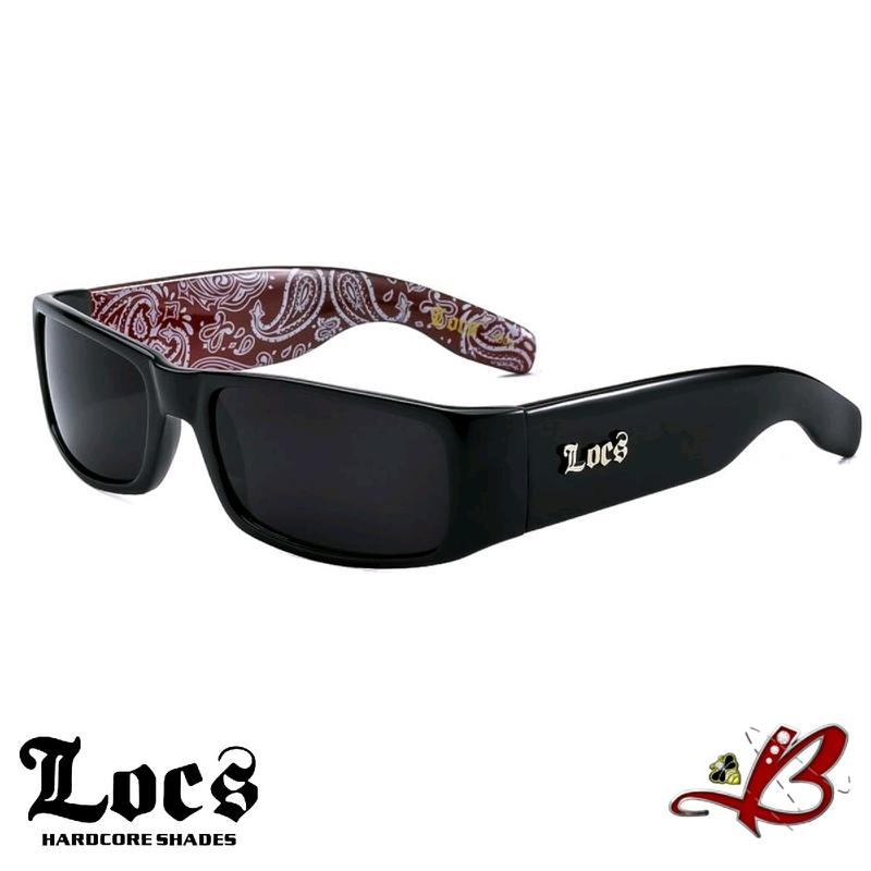 LOCS BANDANA Sunglasses | Classic Gangster Cholo Mad Dog OG Eyewear Shades