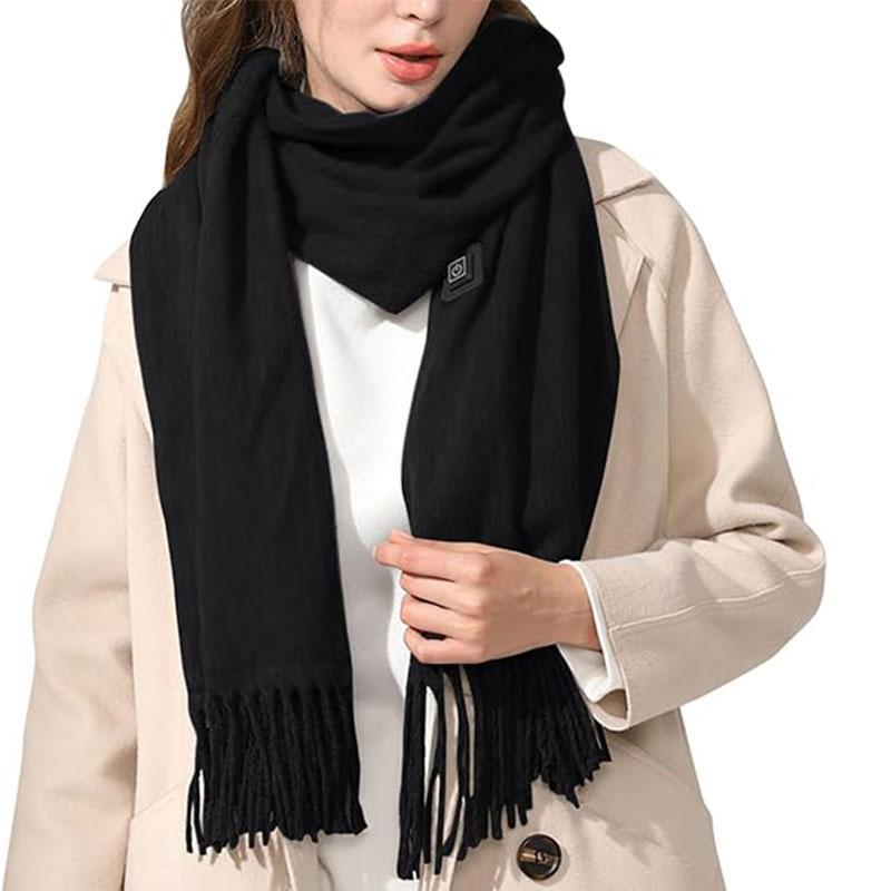 Plug-and-Play Heated Scarf, Electric Heating Scarf with Neck Heating Pad, Soft Warm Neck Scarf for Men & Women, Winter Gifts