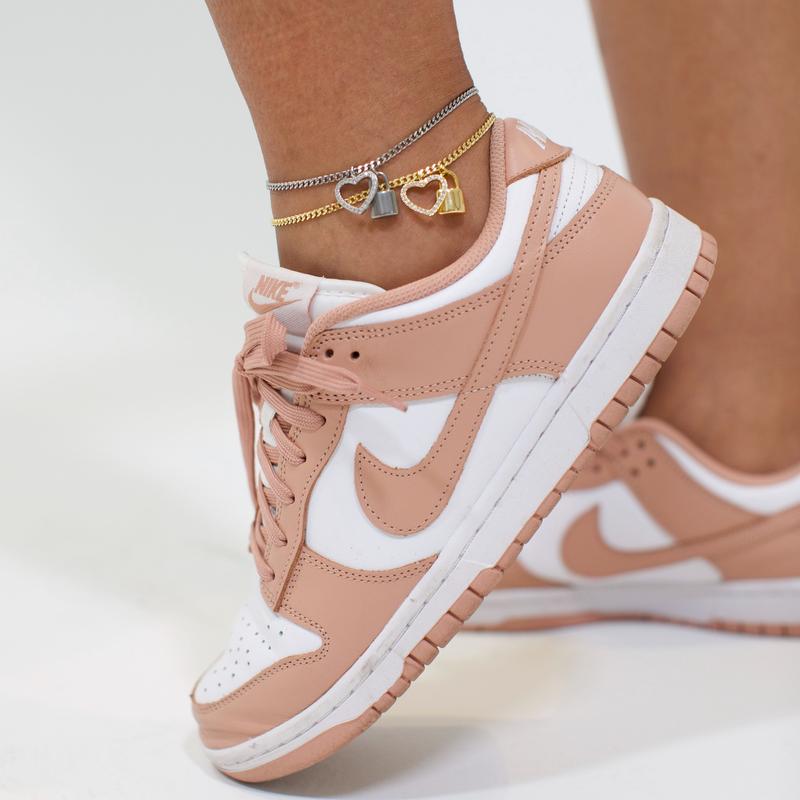 Heart on Lock Anklet