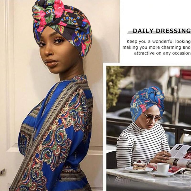 Elegant Women Turbans Solid Color Handmade Flower Knot African Fashion Chemotherapy Hat Leisure Comfortable Breathable High-End Daily Headscarf Hat