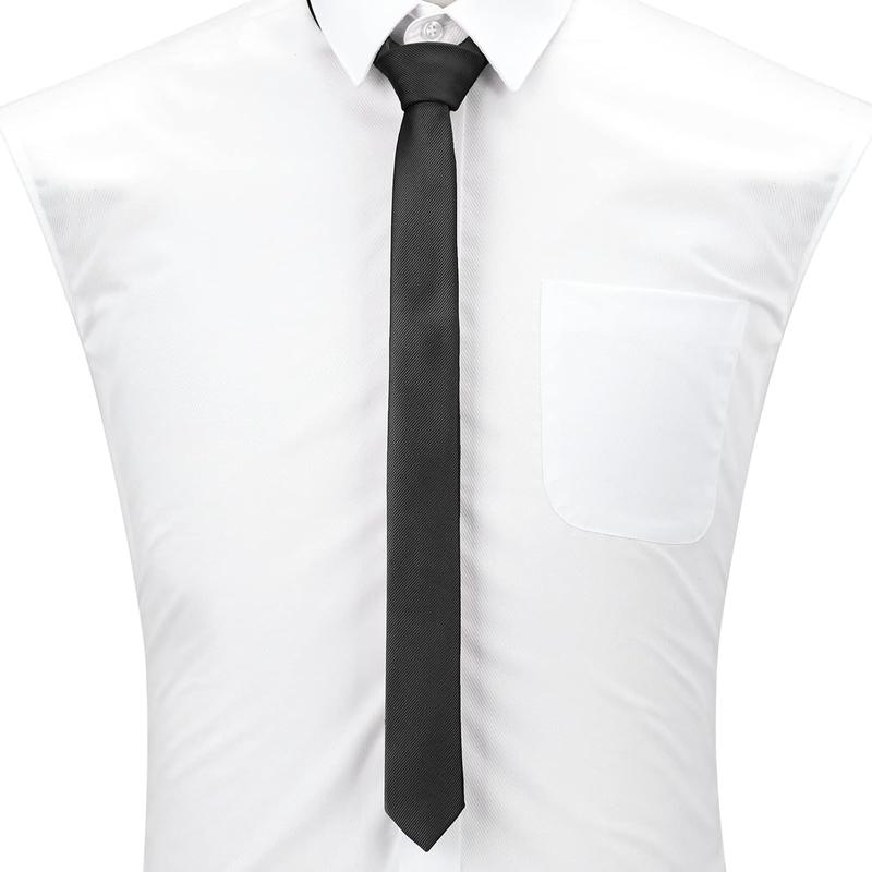 Men's Skinny Ties Solid Color Formal Neckties 1.58