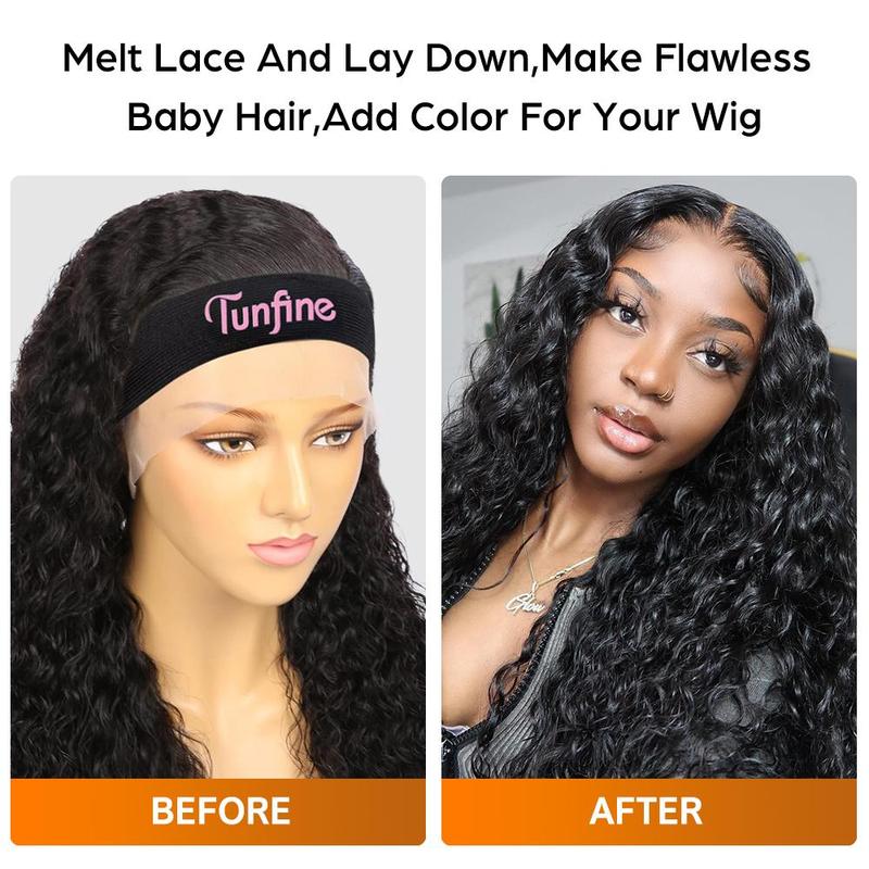 Tunfine Hair Elastic Bands For Lace Front Wig Install Band For Melting Lace Edge Lace Frontal Wig Bands For Keeping Wigs In Place Edge Wrap To Lay Edges Melt One Piece