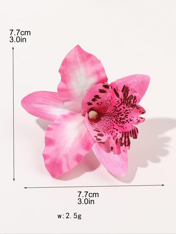 Boho Artificial Peony Flower Design Hair Clip, Fashionable Hair Accessories for Women & Girls, Casual Versatile Hair Accessories for Daily Wear