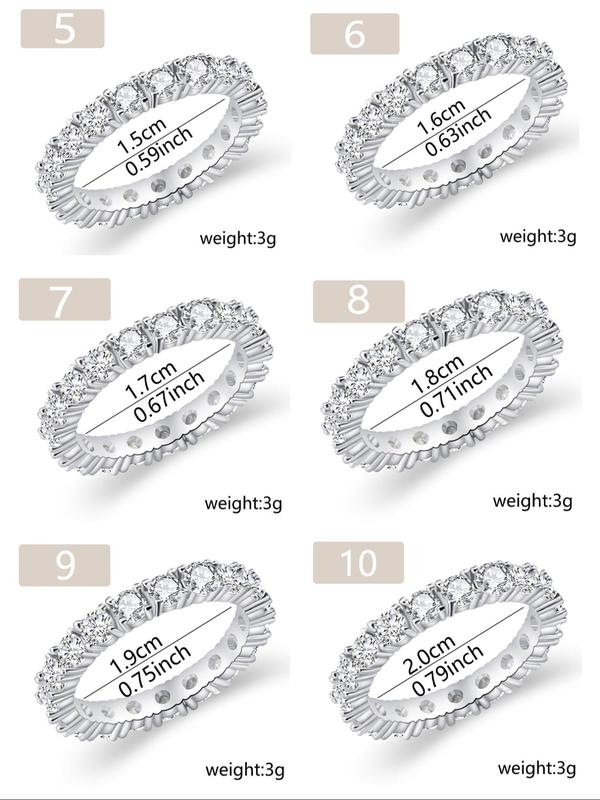 Elegant Rhinestone Decorated Ring, Fashion Accessories for Women & Men, Trendy All-match & Exquisite Jewelry for Birthday Gift