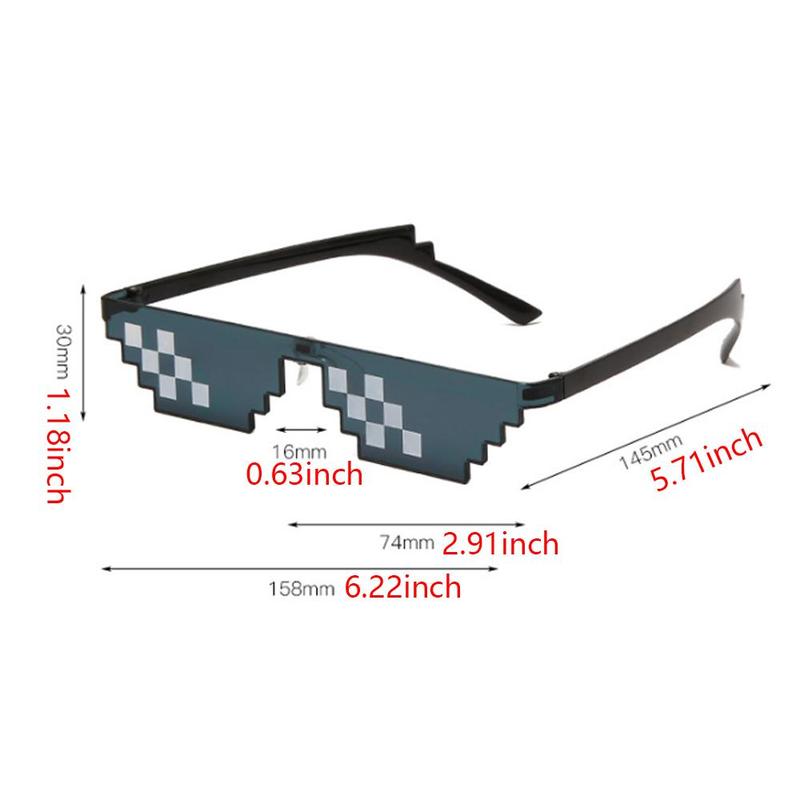 Pixel Design Sunglasses, Retro Style Sunglasses, Cool Vintage Sunglasses for Men & Women, Car Interior Accessories