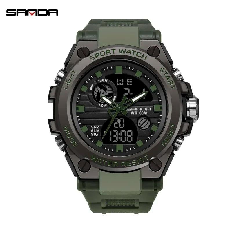 Men's Multi-Functional Military Style Digital Watch by SANDA: Waterproof and Fashionable for 2020