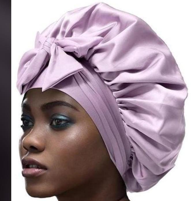 Combo 3 of Satin Bonnet Silk Bonnet for Sleeping Hair Bonnet with Tie Band Head Wrap Bonnets for Black Women Curly Natural Hair