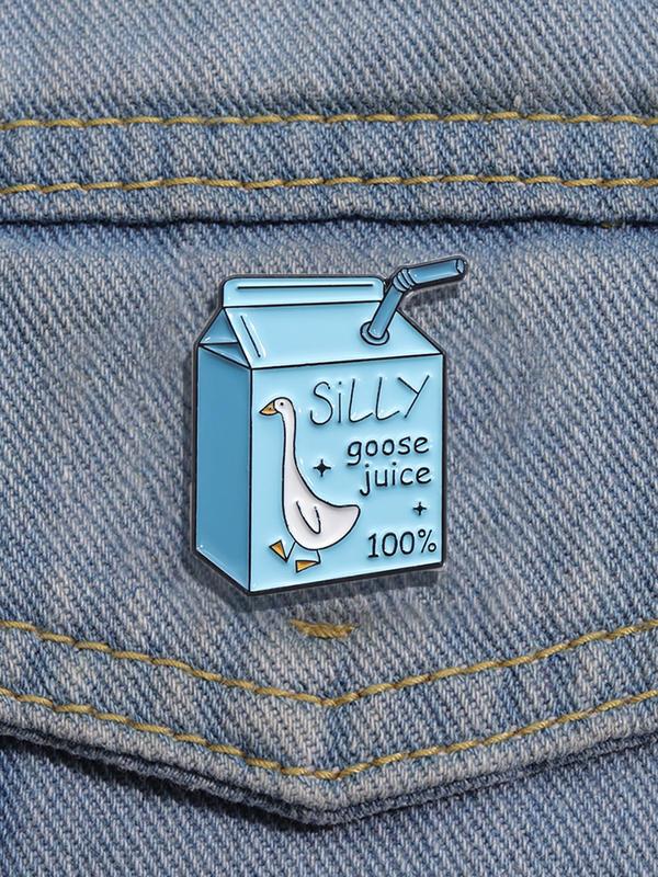 Cute Goose Design Brooch, Fashion Alloy Badge for Clothes Backpack Hat Decoration, Casual Jewelry for Party, Daily Clothing Decor