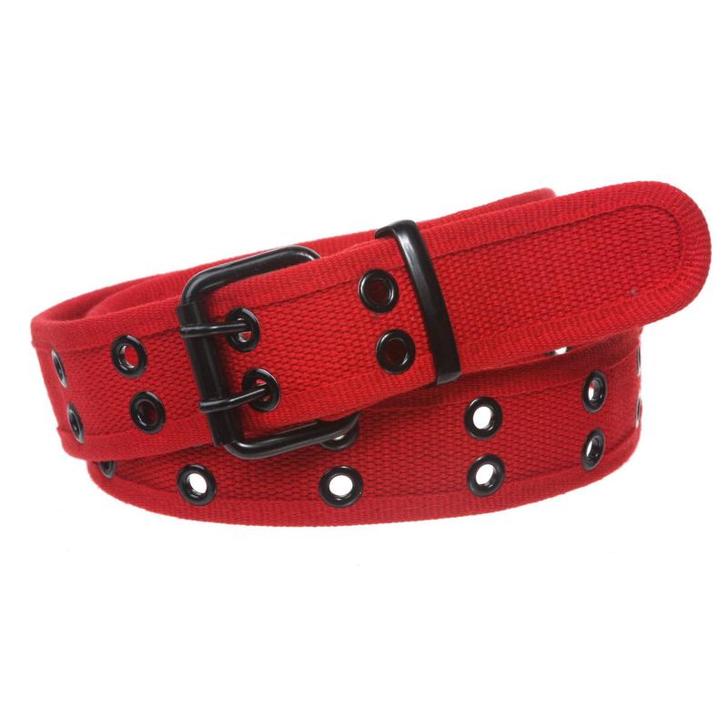 Big Tall Double Hole Grommets Canvas Web Belt Extra Large Plus Size