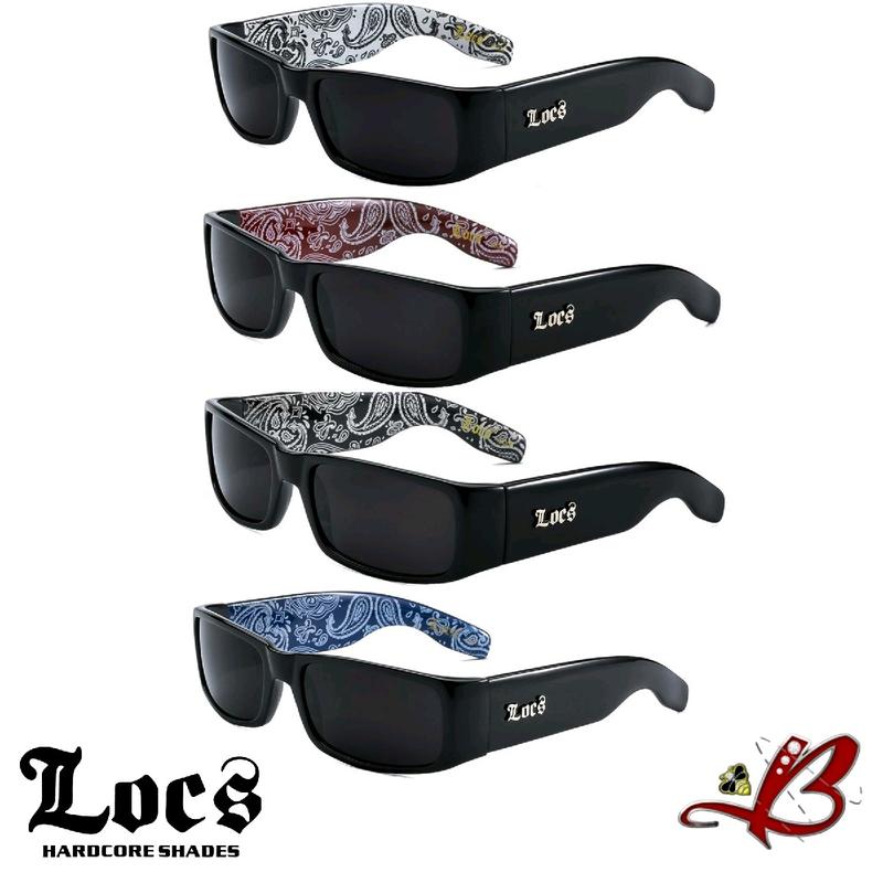 LOCS BANDANA Sunglasses | Classic Gangster Cholo Mad Dog OG Eyewear Shades