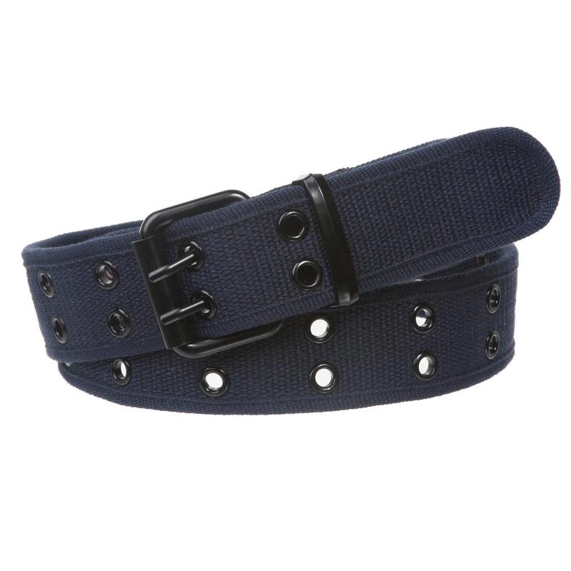 Big Tall Double Hole Grommets Canvas Web Belt Extra Large Plus Size