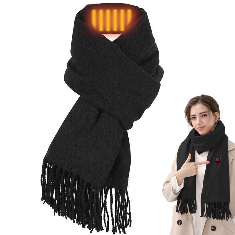 Plug-and-Play Heated Scarf, Electric Heating Scarf with Neck Heating Pad, Soft Warm Neck Scarf for Men & Women, Winter Gifts