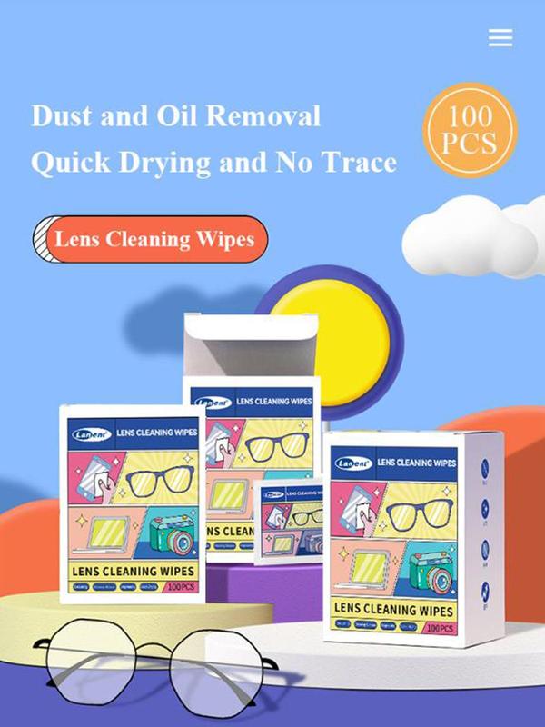 Glasses Cleaning Wipes, Disposable Glasses Cloth Wipes, Eyewear Cleaning Paper Wipes, Clean Glasses And Mobile Phone Screens And Lenses