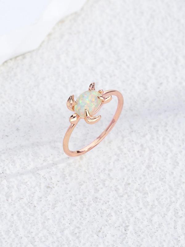 Cute Turtle Design Ring, Fashionable Jewelry for Women & Girls, Fashion Jewelry for Party, Daily Clothing Decor, Trendy All-match & Exquisite Jewelry for Birthday Gift