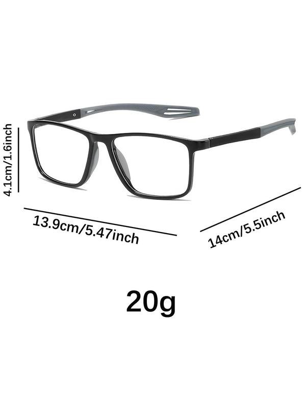 Square Color Block Clear Lenses Eyeglasses for Everyday Use, Basic Eyeglasses for Work, Daily Clothing Decor, Perfect for Student with Lens Cleaning Cloth Case