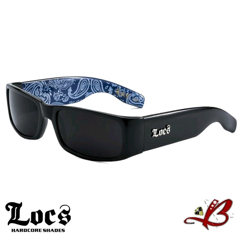 LOCS BANDANA Sunglasses | Classic Gangster Cholo Mad Dog OG Eyewear Shades