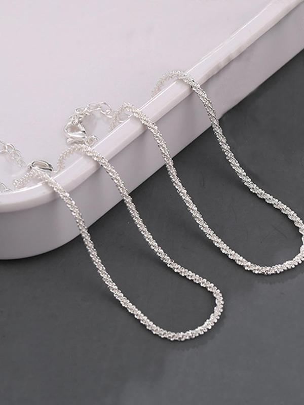 Glitter Shiny Anklet for Women for Gift, Fashion All-match Anklet, 2024 Trendy Bling Bling Body Matching Dainty Jewelry Accessory