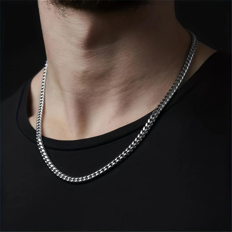 To My Son's Chain Necklace with Gift Card & Gift Box, 1 Count Rapper Hiphop Rock Style Torque, Perfect Christmas Graduation Gift for Men