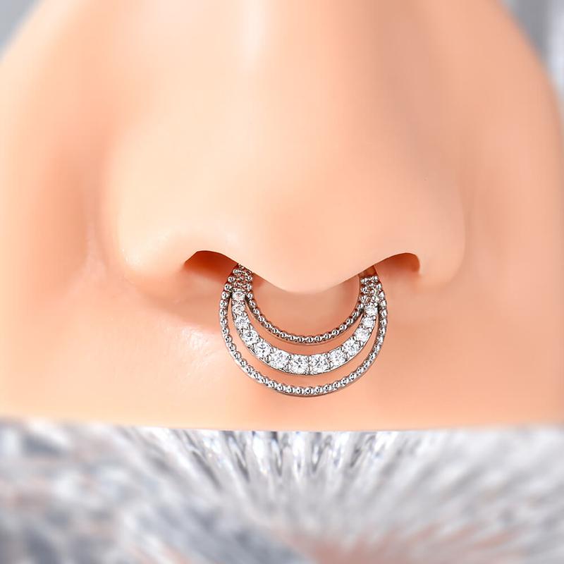 Oufer 16G 8MM Hinged Segment Septum Ring - Palace Style