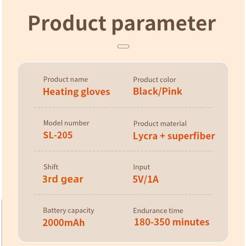 Heated Gloves, Rechargeable 3-level Temperature Control Heating Gloves, Winter Warm Gloves for Cycling, Skiing and Motorcycles