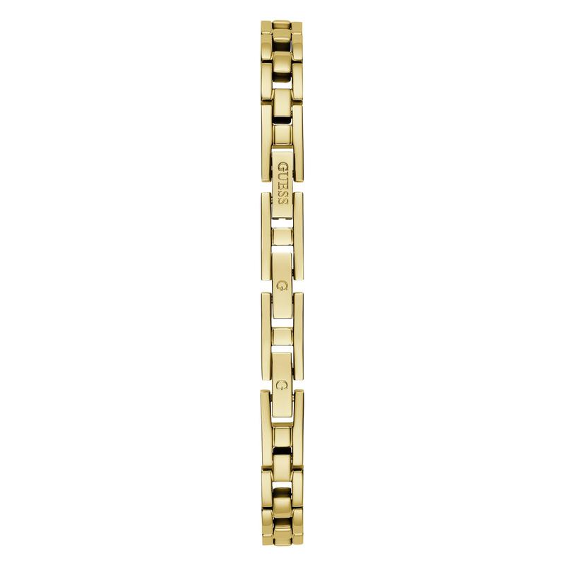 GUESS Female Gold-Tone Flower Analog Watch